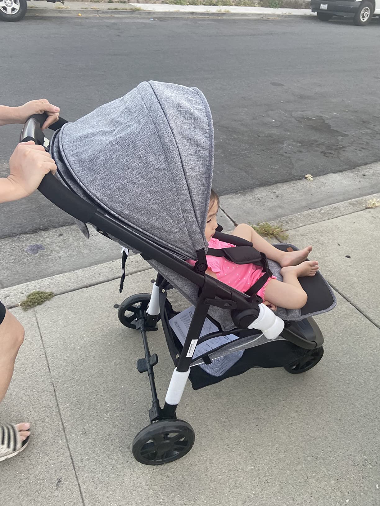 20/mo Finance BABY JOY Jogging Stroller, Jogger Travel System with 5