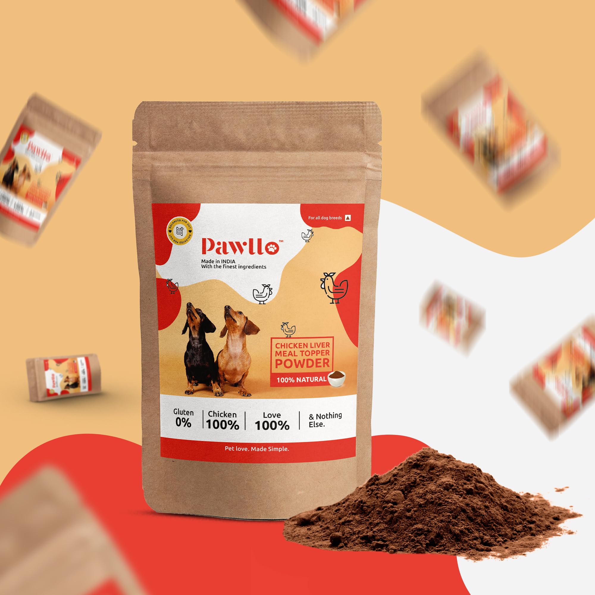 Pawllo Chicken Liver Everyday Meal Topper: Dog & Cat Supplement | Loaded with Multivitamins | All Life Stage Support | Joint Support | Balanced for Gut | Improved Coat, Skin & Heart Health (B0CGV3YWBV) Amazon Price History, Amazon Price Tracker