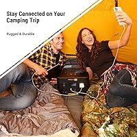 Vista 9 de Generador solar 1000 estación de energía portátil con panel solar portátil de 120 W, generador alimentado por batería con 3 salidas de CA de 1000 W