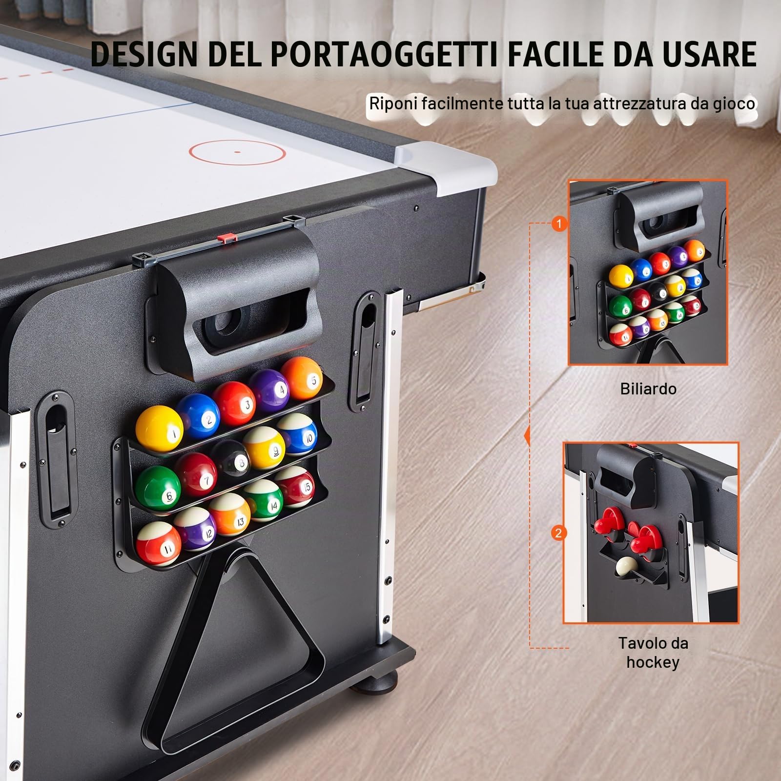 VEVOR - Tavolo da hockey ad aria, tavolo da gioco per adulti, bambini, anziani