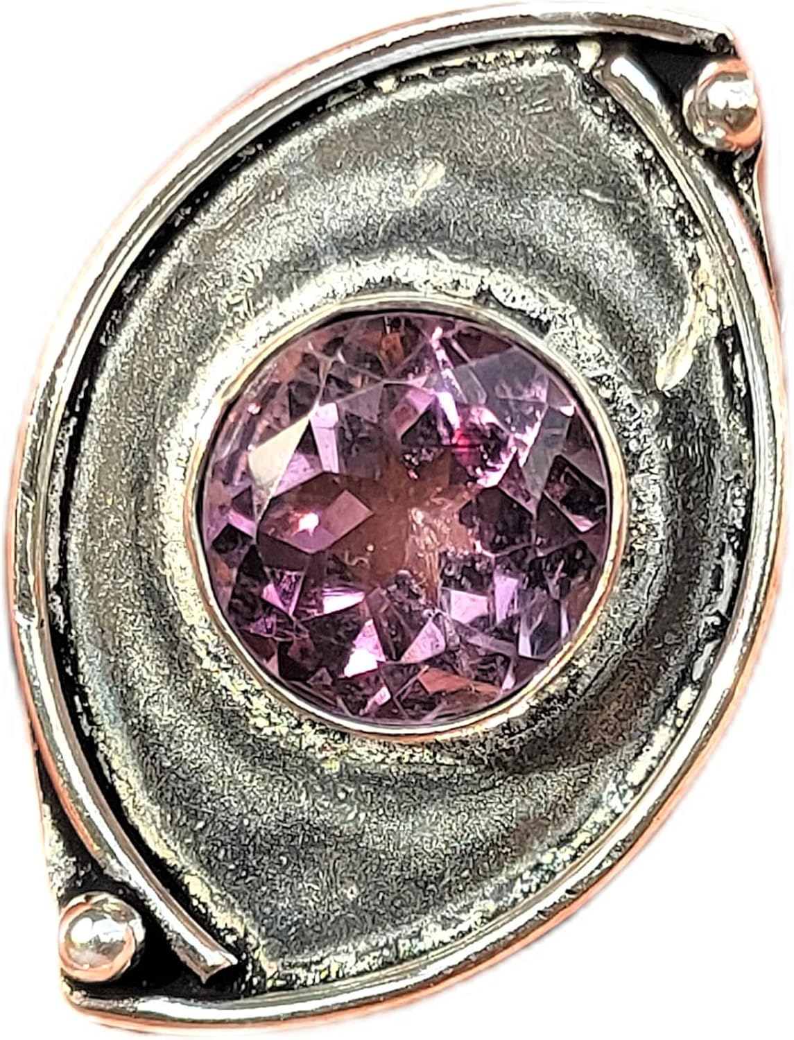 Natural Amethyst Ring, Oval Stone Ring, Marquise Ring, Designer Band Ring, Wedding Ring, Marquise Design Ring, Cut Amethyst Ring, Boho Ring, One Of A Kind, Healing Ring, Faceted Amethyst Jewelry