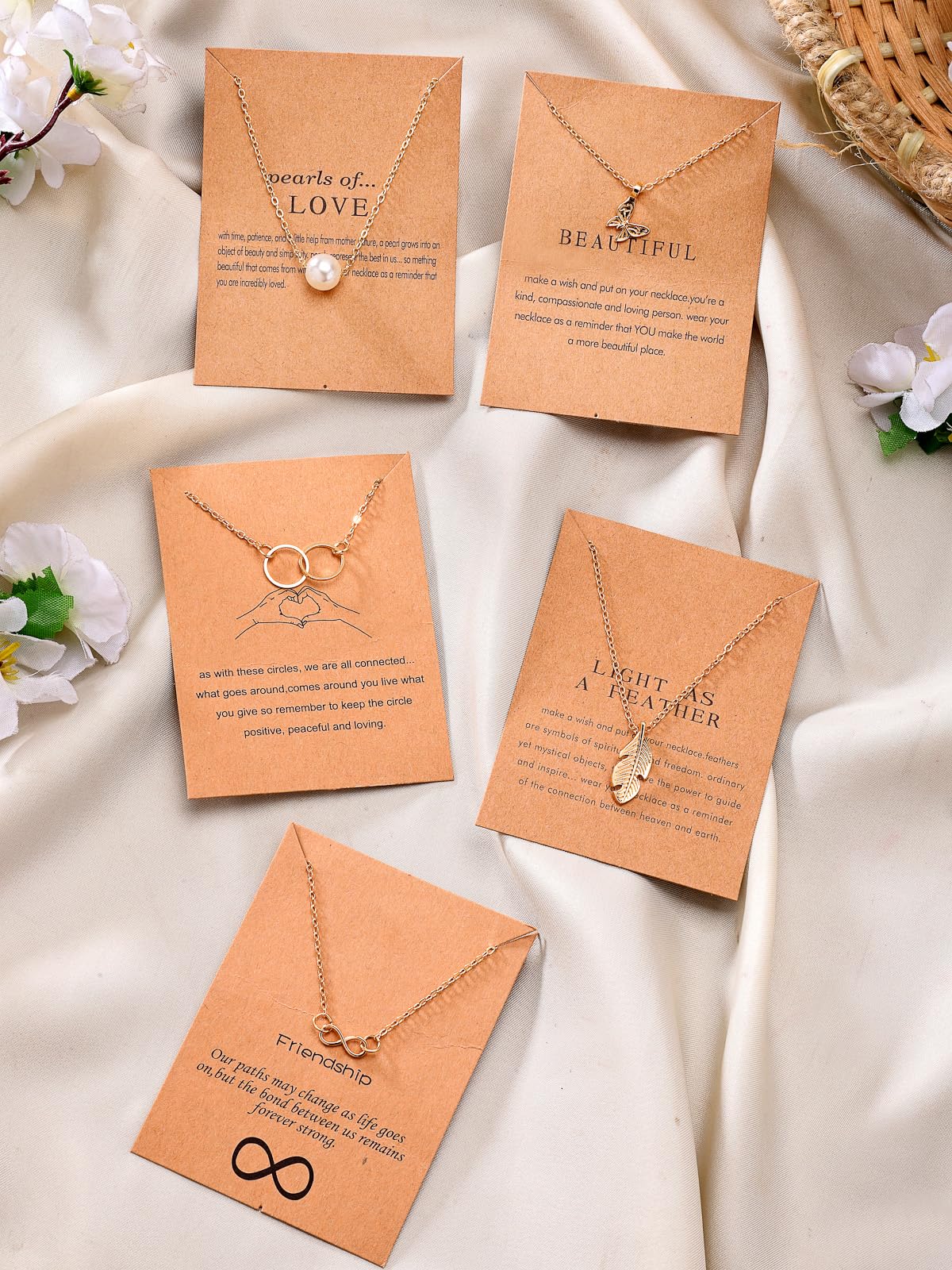 Scintillare by Sukkhi Eye-Catchy Latest Stylish Gold Plated Pearl Feather Butterfly Infinity & Round Shared Pendant Necklace Set for Women|5 Necklace|CBN107579 1