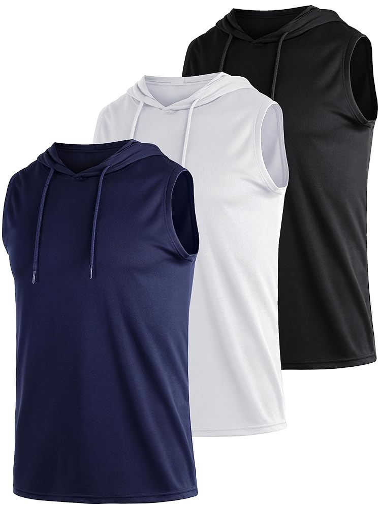 Amazon.com: Tchumum Sleeveless Hoodie Men Hooded Tank Top