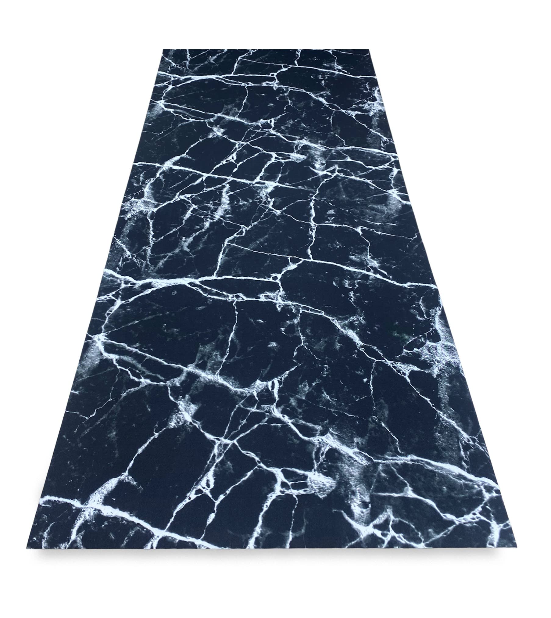 Tapis de cuisine antidérapant pour protéger le sol avec élégance marbre