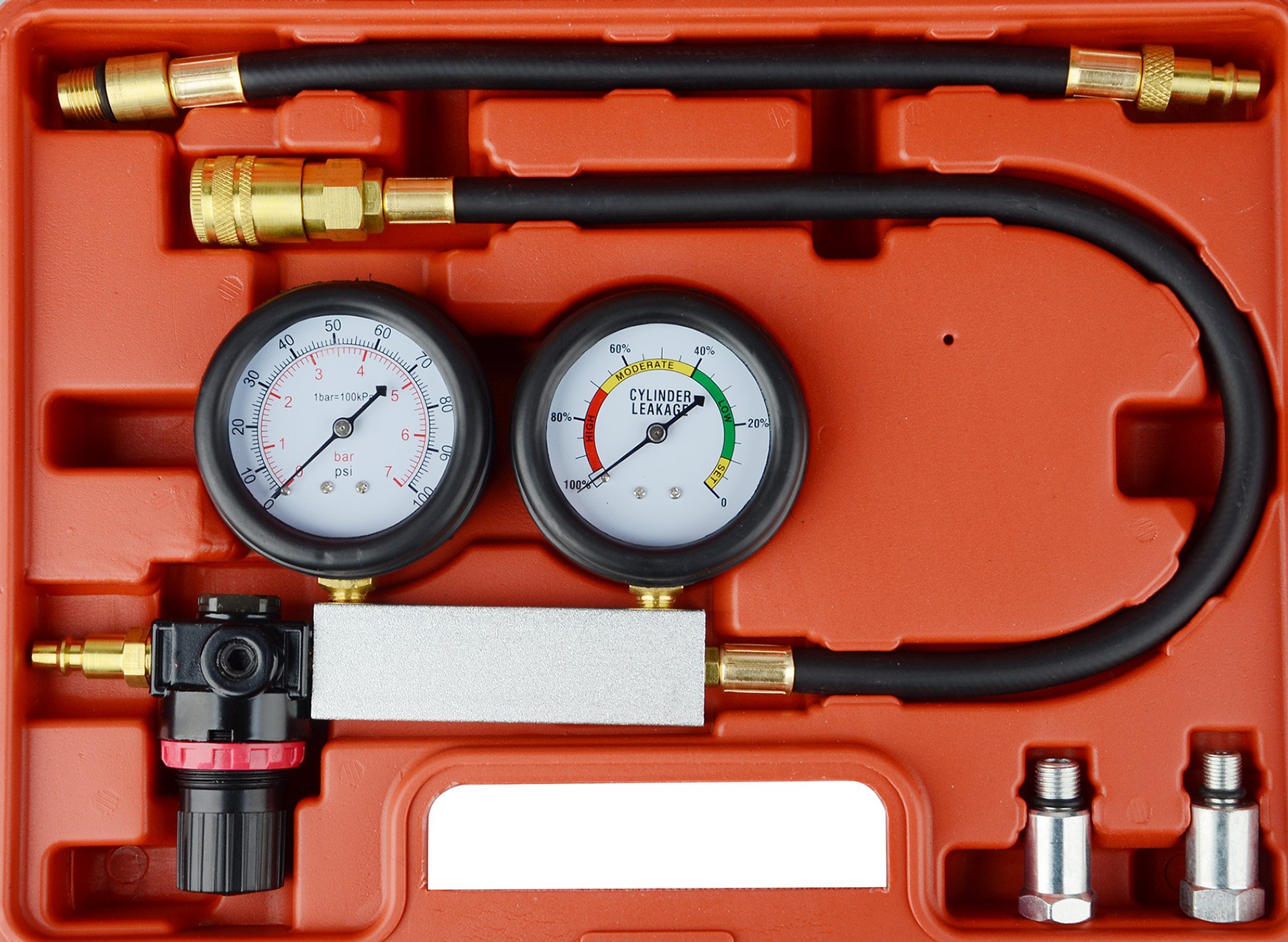 DAYUAN Automotive Cylinder Leakage Leak Down Tester Kit Detector Engine Compression Gauges Set