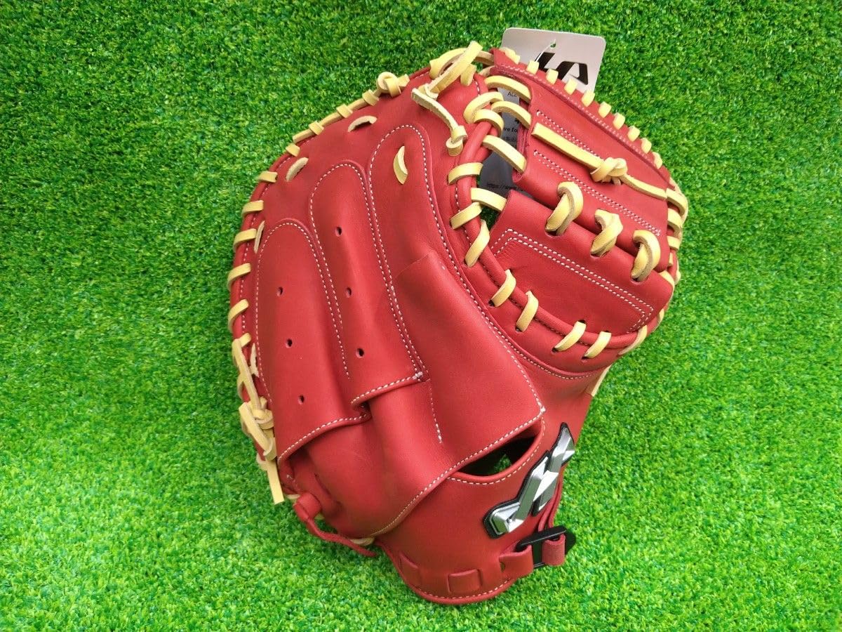 Amazon | ハタケヤマ 少年軟式 キャッチャー ミット PRO-JC8 レッド