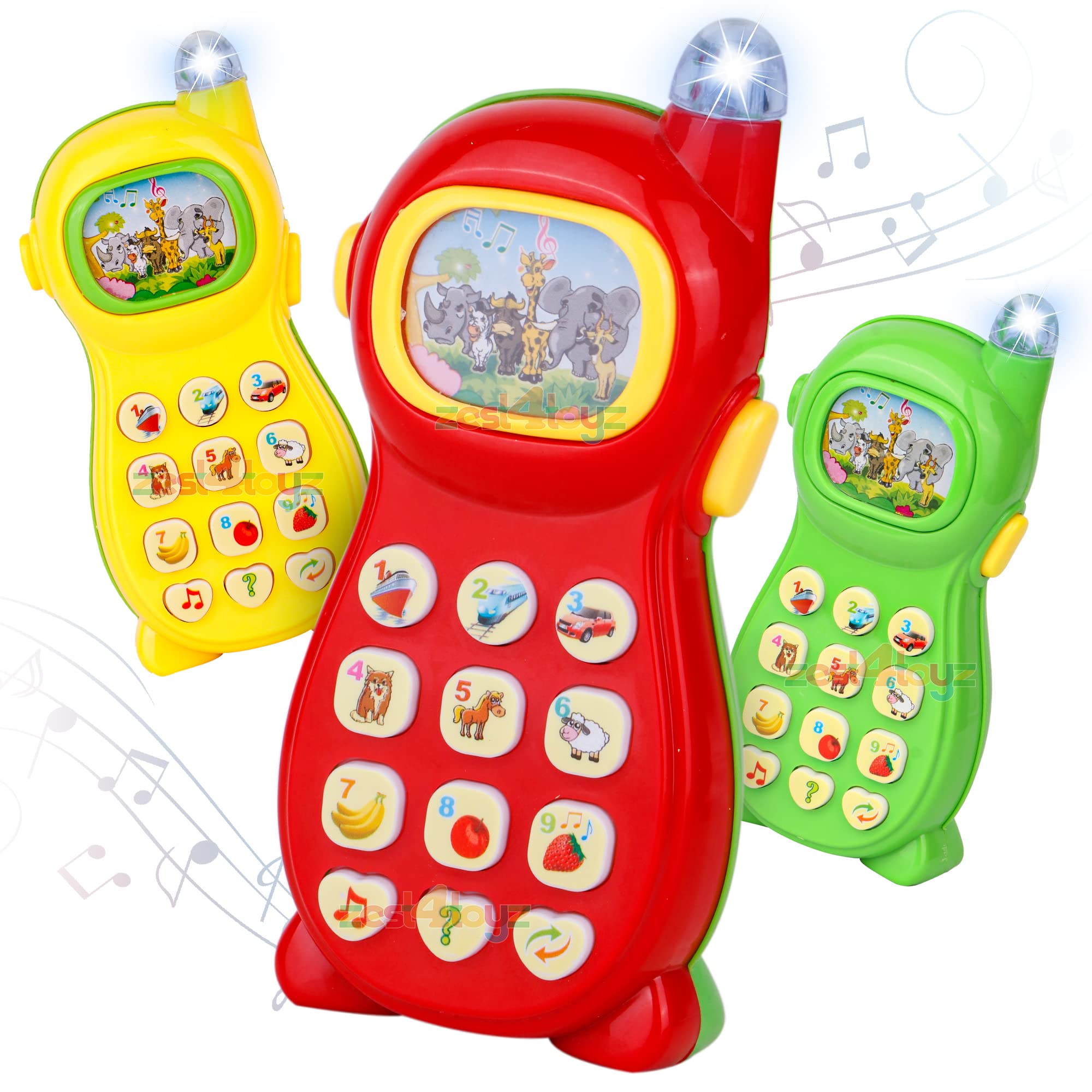zest 4 toyz Plastic Baby Learning Mobile Phone with Projection & Music Telephone Cartoon Phone for Kids 3 Years + Multicolor (Pack of 1) Random Color Dispatch (B017BAH8CO) Amazon Price History, Amazon Price Tracker