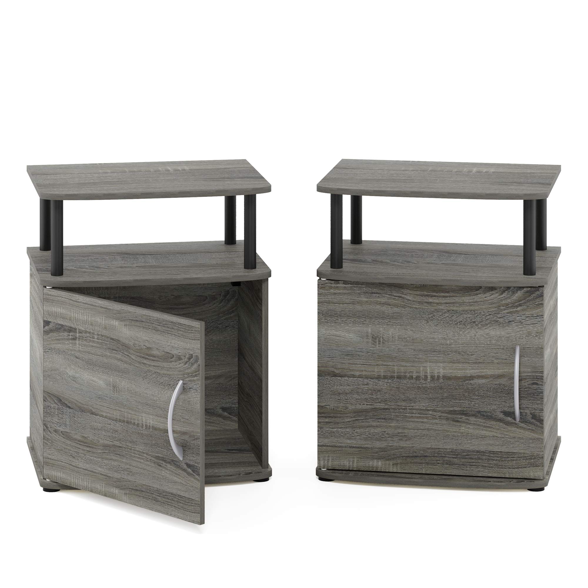 Amazon.com: Furinno JAYA End Side Sofa Table/Nightstand with Door