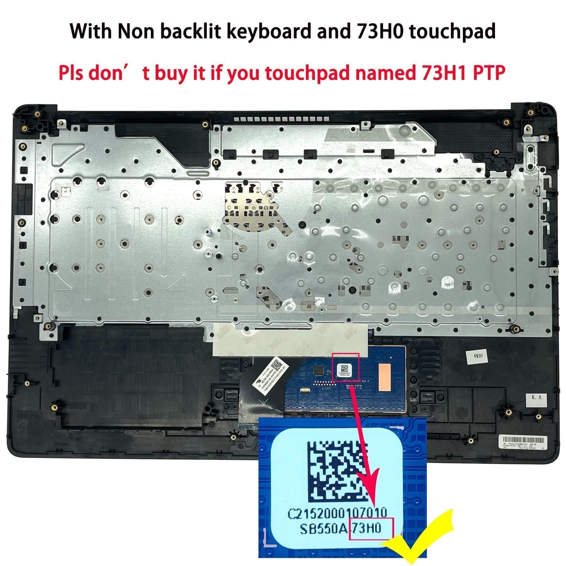 Replacement Upper Case Palmrest For HP 17-By 17-Ca 17T-By 17Z