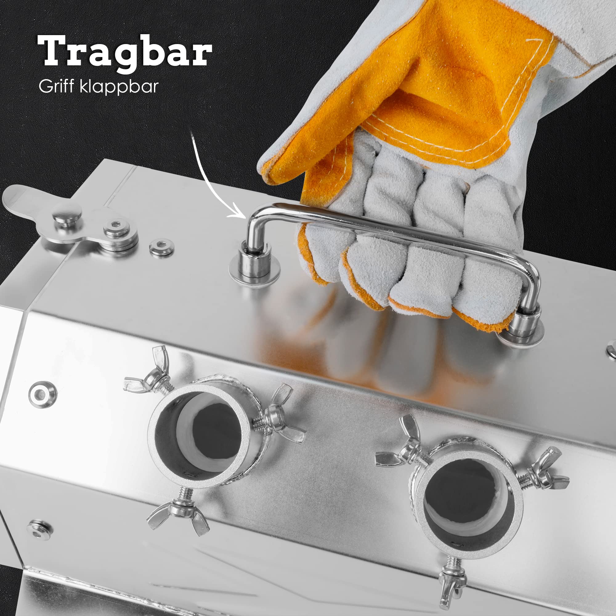 Simond Store Draagbare Propaan Gas Forge Enkele Brander Mes en Tool Maken Smid Farrier Forge met Stand