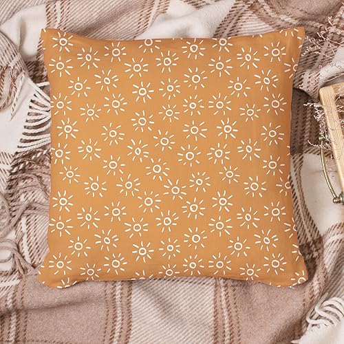 Miniatura 6 de Whaline Paquete de 12 piezas de tela de algodón bohemio, gotas de sol, gotas de sol, cuartos de grasa para coser artesanías hechas a mano, 18 x 22