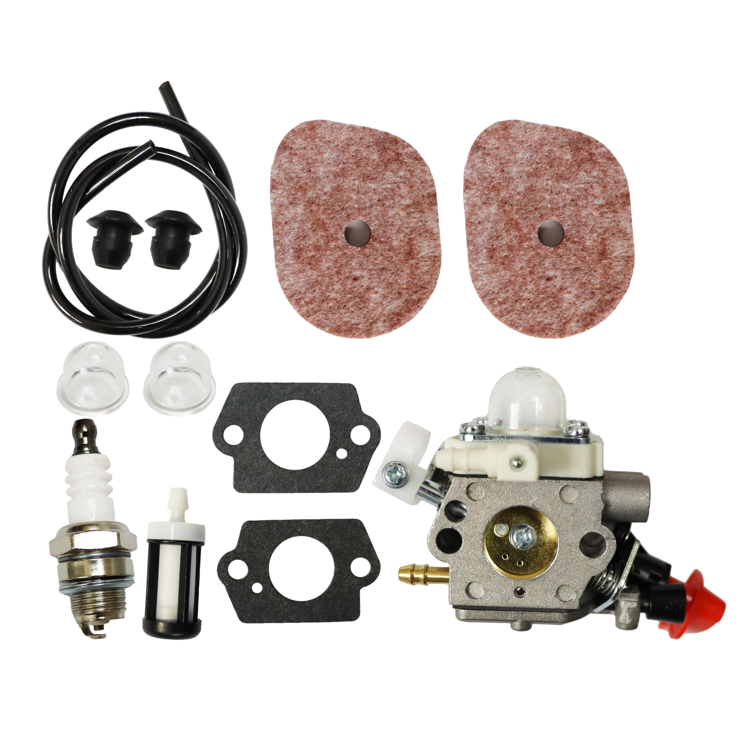Kit de Carburateur C1M-S267A Filtre à air pour Stihl FS40 FS40C FS50 FS50C FS50R HT56 HT56C KM56 KM56C KN56 FS56 FS56C FS70 FS70C FC56 FC70 FC70C Trimmer 4144120 0603 41441200608 Débroussailleuse