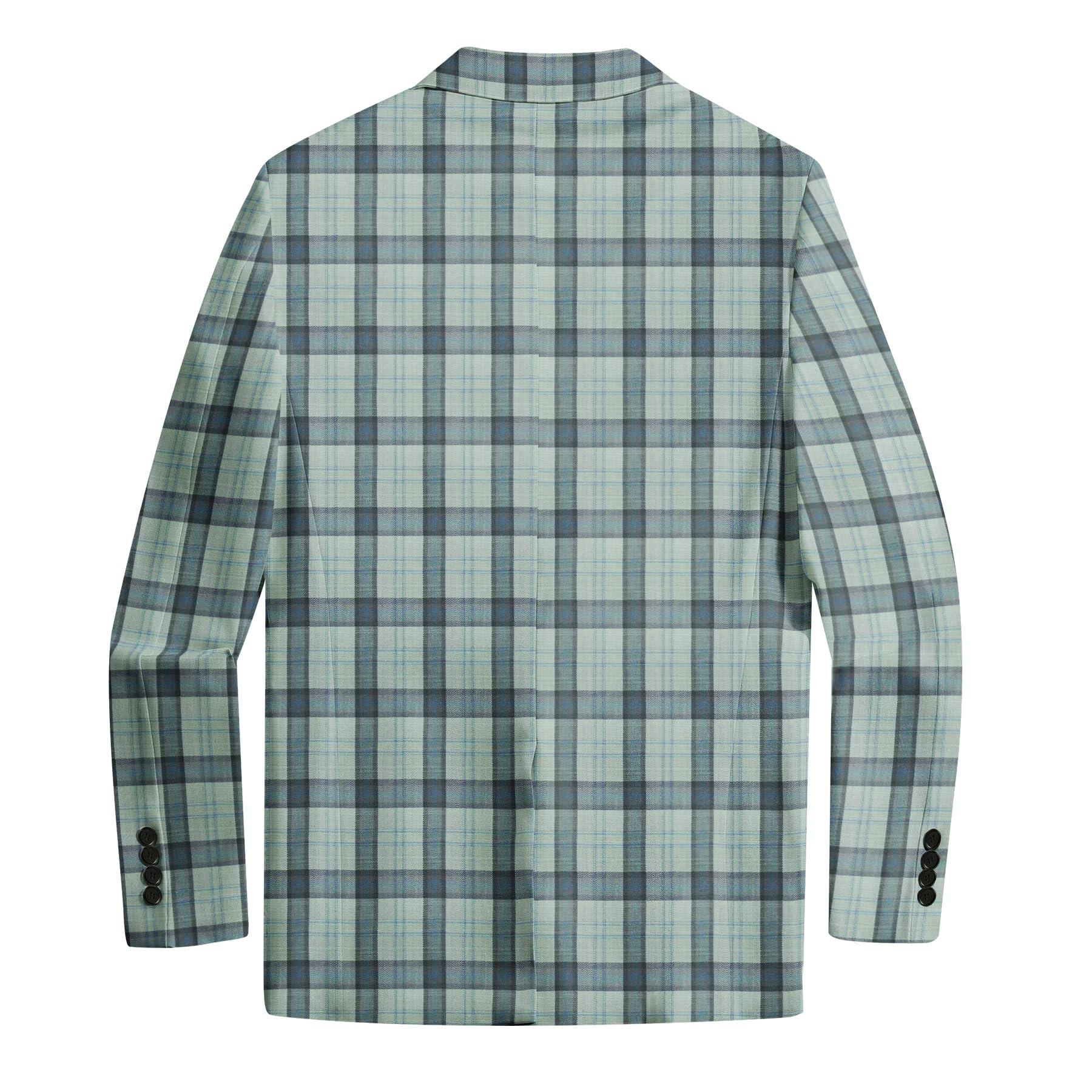 Allthemen Blazer Homme à Carreaux Coupe Ajustée Veste de Costume élégante Coupe Moderne pour Mariage