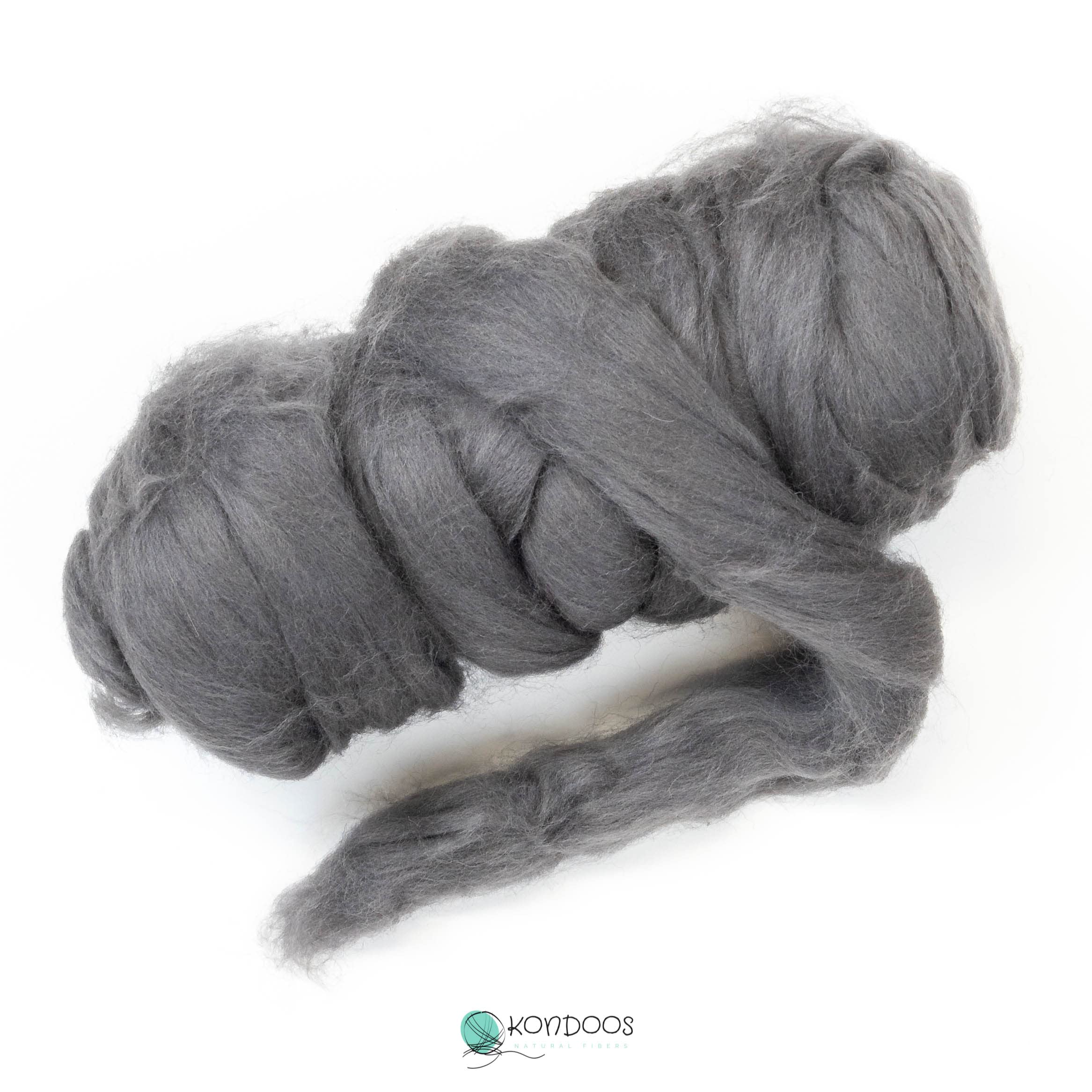 Kondoos Coloured 225 gram Natural Wool roving Tops, Best Wool for Needle Felting Wet Felting, handcrafts - Image 2