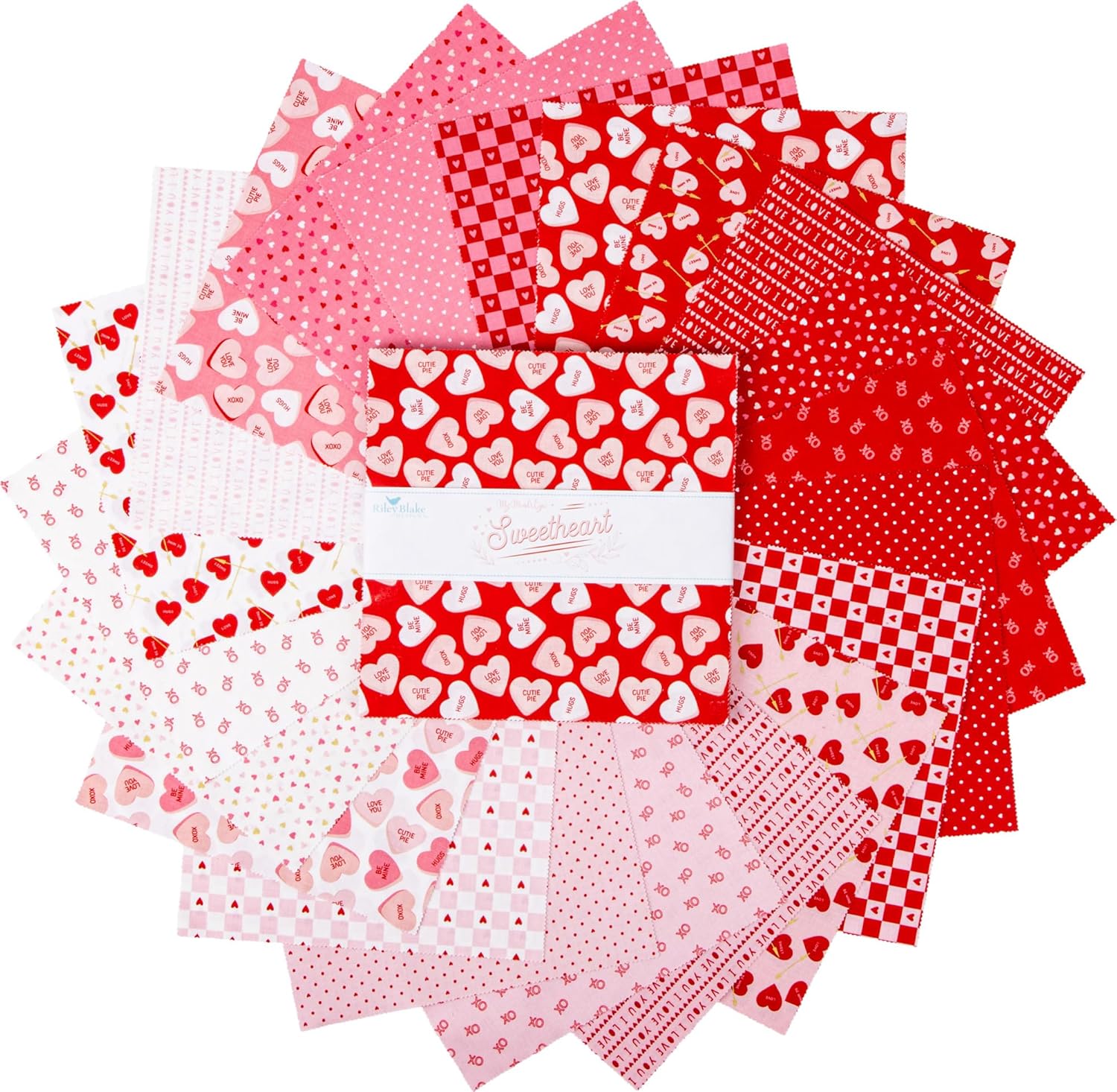 My Mind's Eye Sweetheart 10" Stacker 42 10-inch Squares Layer Cake Riley Blake Designs 10-15500-42