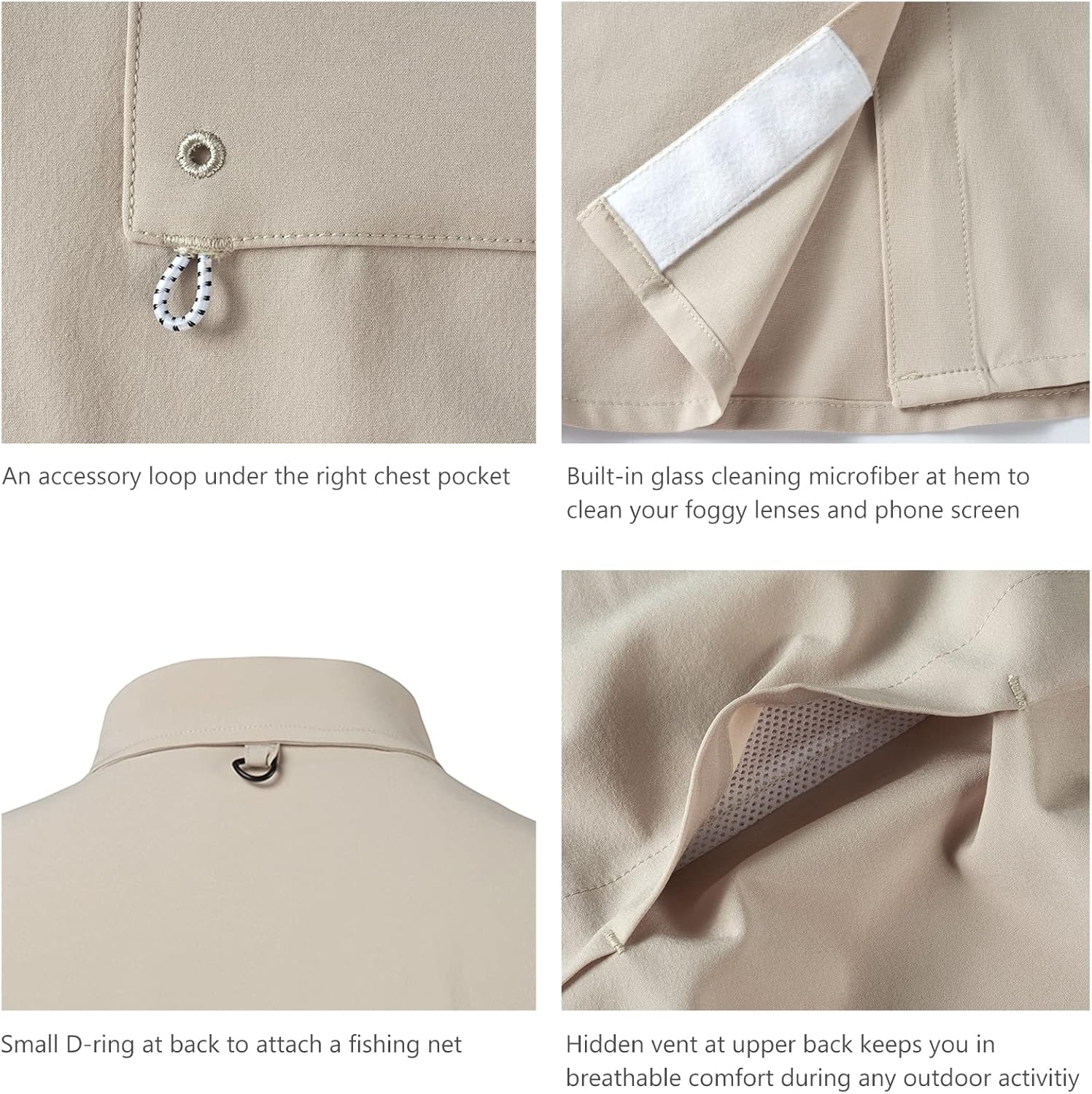 BASSDASH Women's UPF 50 Long Sleeve Fishing Hiking Button Down Shirt Performance Quick Dry FS21W - Image 5