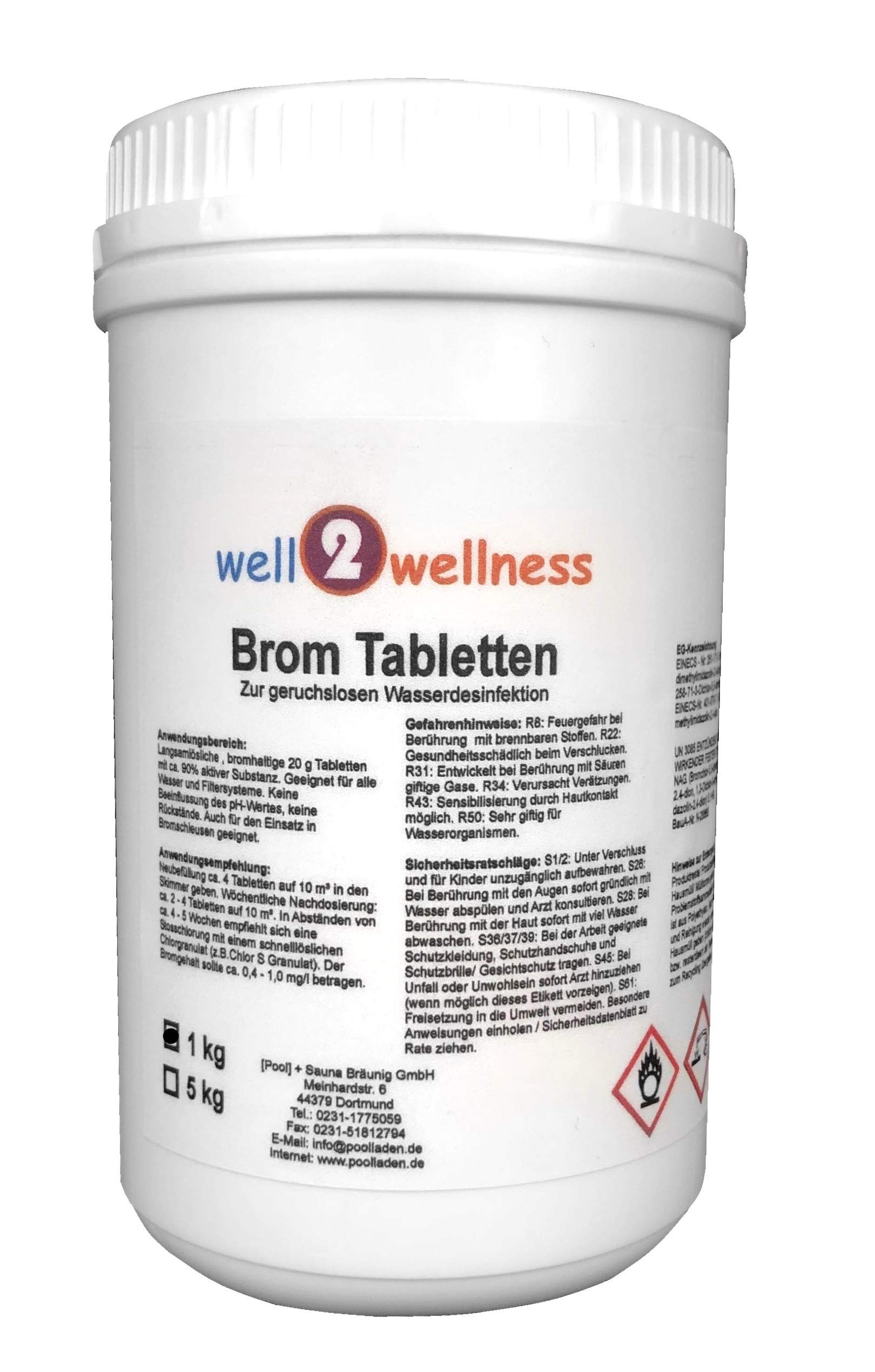 well2wellness® Brom Tabletten 20g, 3,0 kg (3 x 1kg)