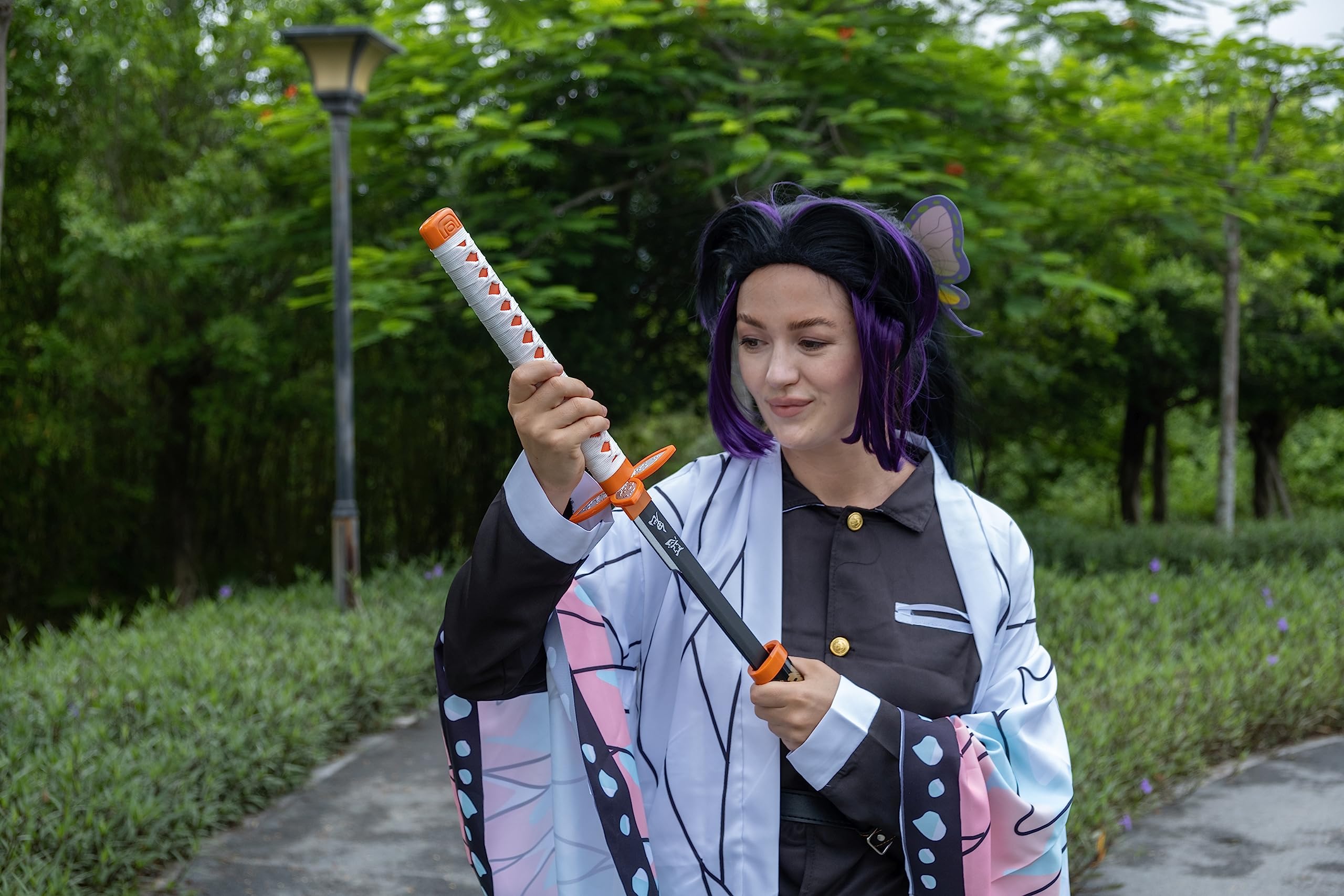 Katana Cosplay Demon Slayer 105 cm 41 Pouces Hashira Piliers Shinobu Kocho Bois