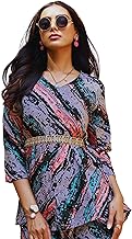 EthnicJunction Women's Poly Cotton Ptinted Co-ords Set (Black)