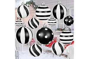 24 Pcs Black and White Christmas Outdoor Ornament
