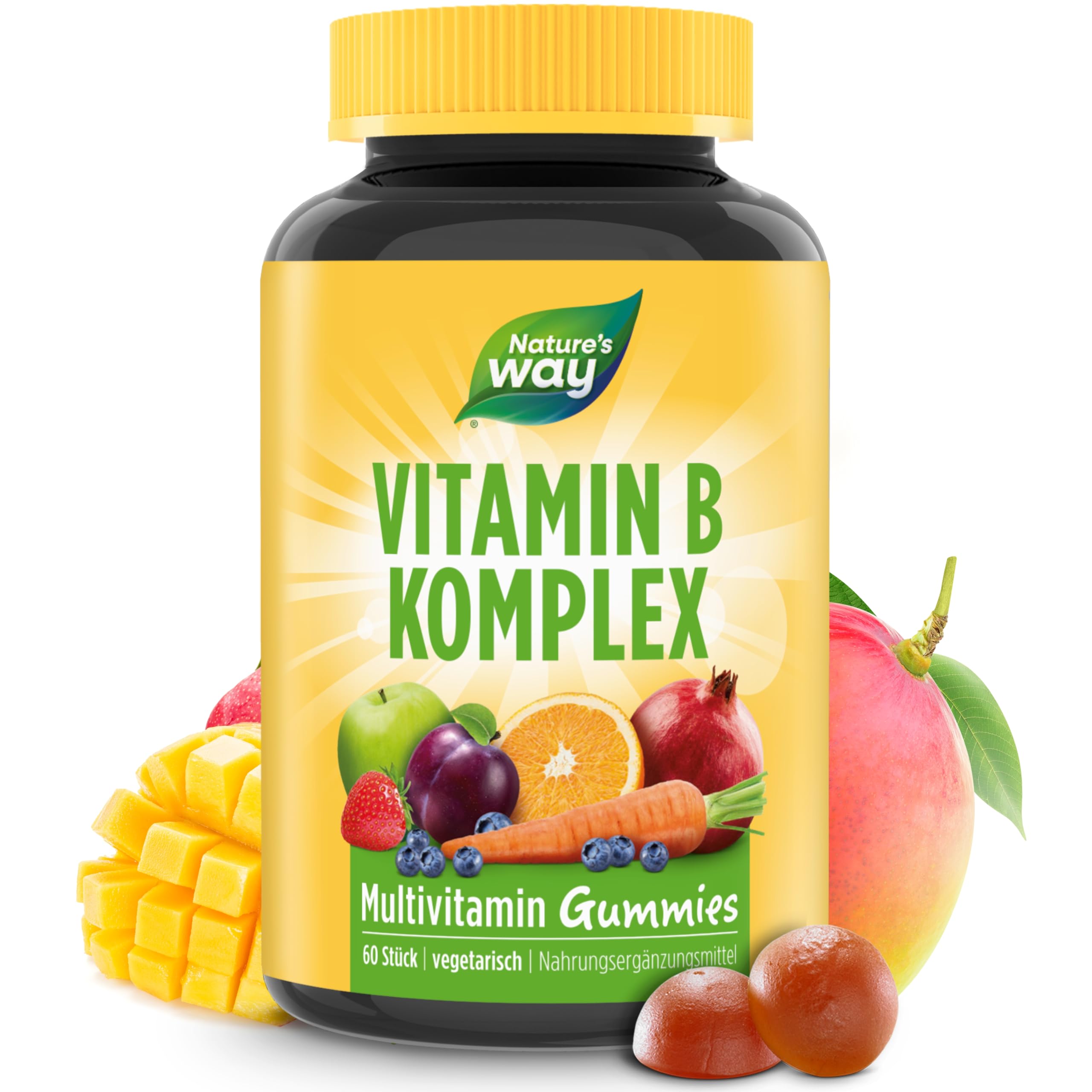 Nature's Way Vitamin B Komplex Gummies Mango-Geschmack