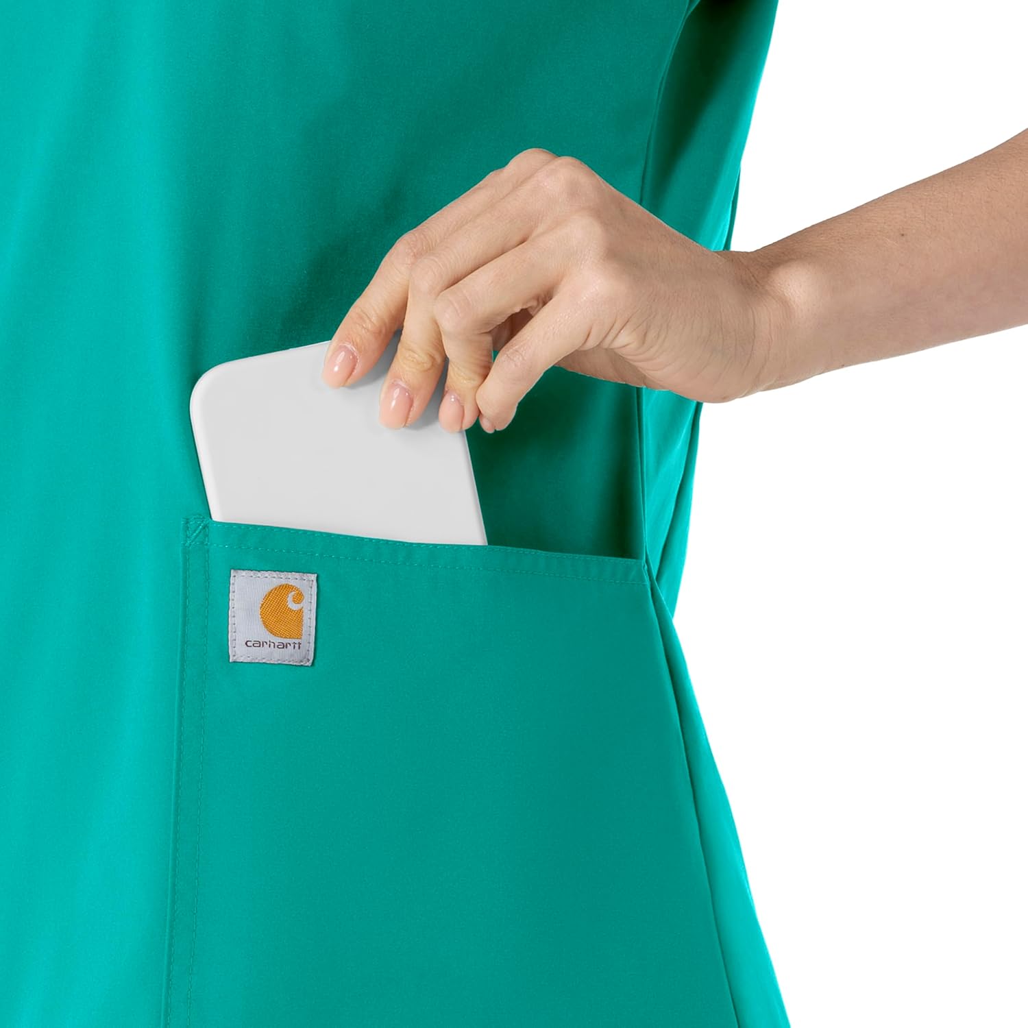 Carhartt Scrubs for Women, Force Essentials, V-Neck Tops with 5 Pockets - Image 7