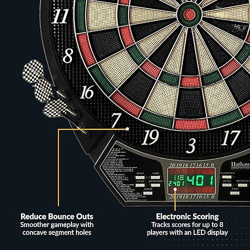 Miniatura 3 de Hathaway Magnum - Diana electrónica de punta suave, color negro y multicolor