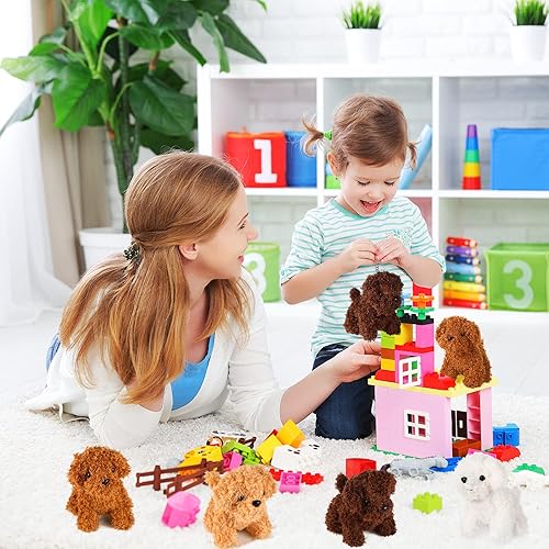 Miniatura 3 de 12 piezas de perros de peluche de 4.8 pulgadas con llavero, recuerdos de fiesta de perro, animal de peluche para niños, premios de graduación,