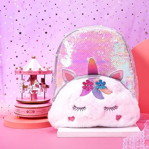Miniatura 6 de PinkSheep Mini mochila para niños y niñas, mochilas para niños pequeños, lindas y ligeras para preescolar para jardín de infantes de 3 a 10 años,
