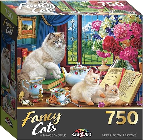 Miniatura 8 de Cra-Z-Art - RoseArt - Fancy Cats 750PC - Gatitos en juego