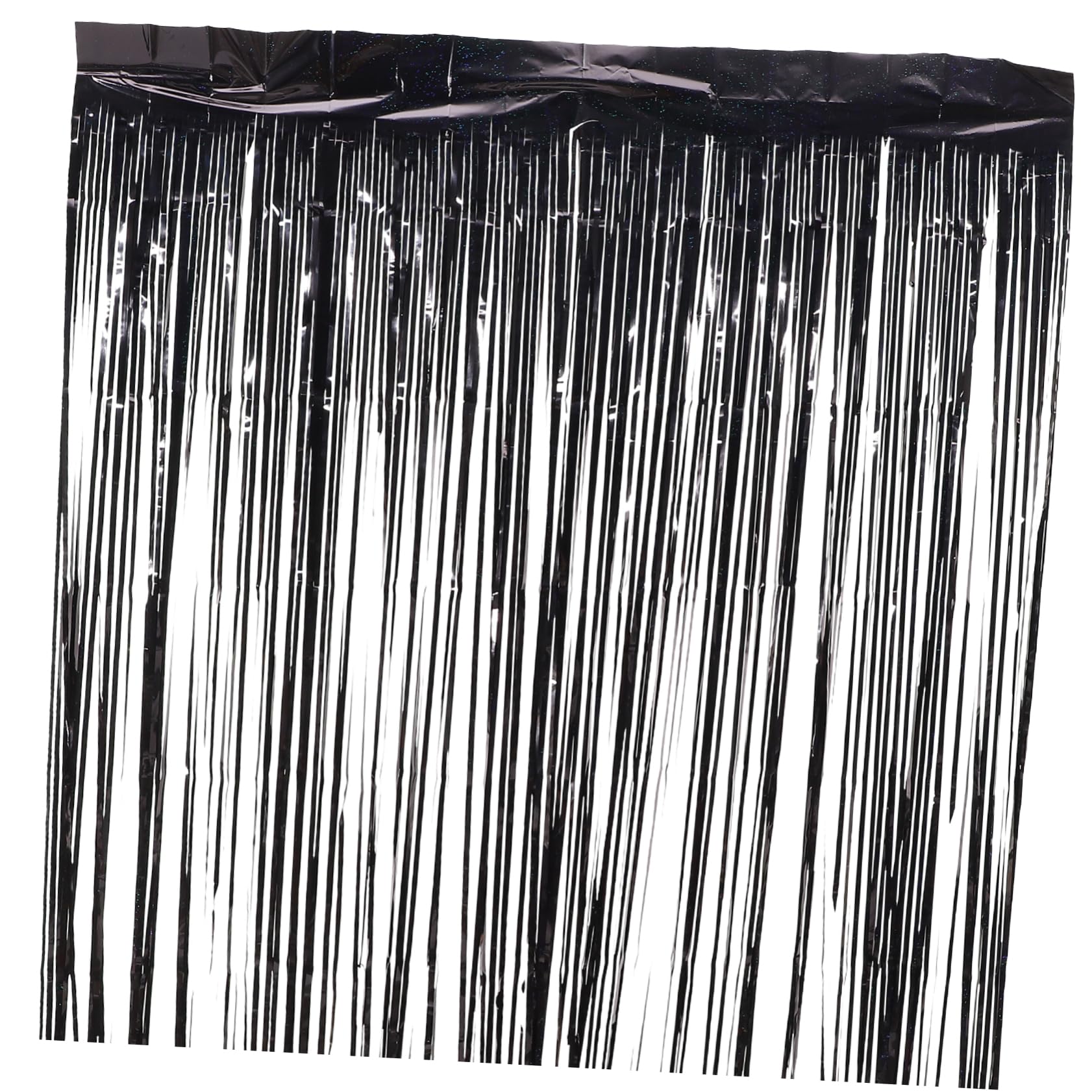 Gogogmee Fringe Curtain for Black Rain Silk Door Curtain Party Backdrop Elegant Event Props Lightweight Pet Material