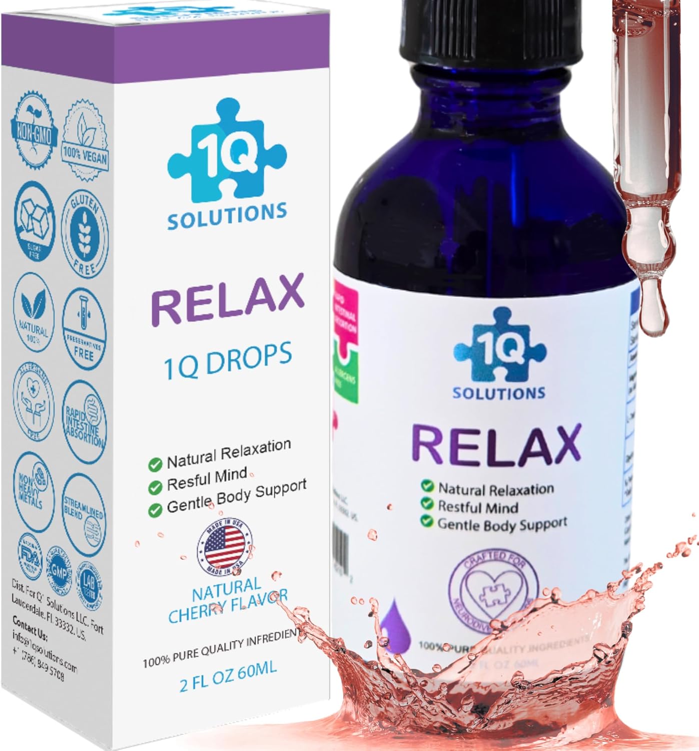 1Q Relax – Liquid Calm Drops for Kids| Magnesium Glycinate, L-Theanine & L-Glycine |No Melatonin, Sugar-Free, Vegan, Non-GMO | Advanced Absorption | Gentle Bedtime & Sleep Support| 2 fl oz 30 Servings 1Q Relax – Liquid Calm Drops for Kids| Magnesium Glycinate, L-Theanine & L-Glycine |No Melatonin, Sugar-Free, Vegan, Non-GMO | Advanced Absorption | Gentle Bedtime & Sleep Support| 2 fl oz 30 Servings