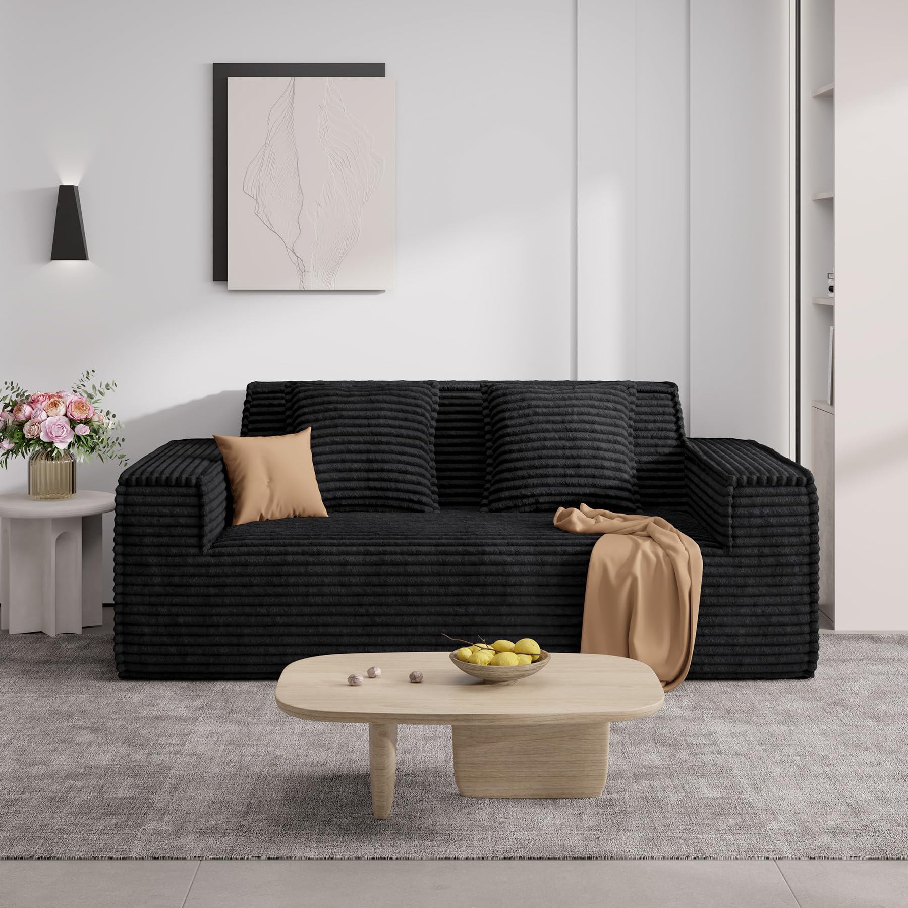 Amazon.com: 75'' Cloud Loveseat Sofa, No Assembly Required