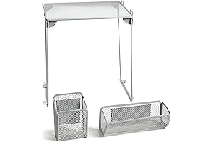 U Brands Gray Mesh Locker Storage Organizer