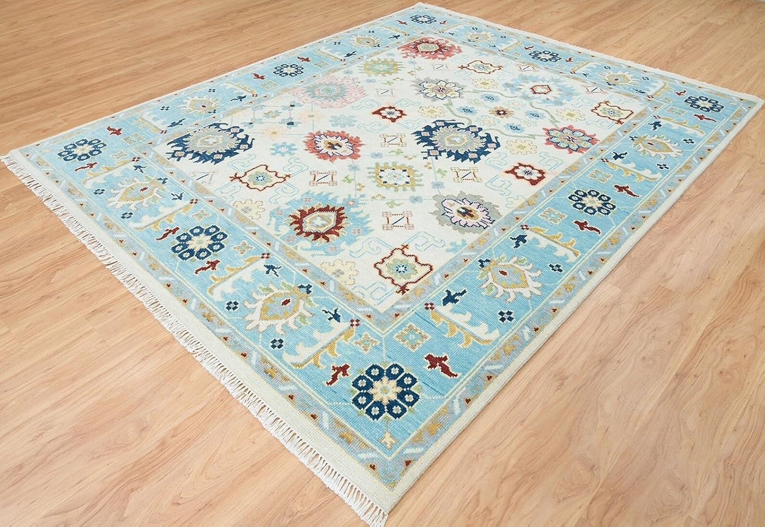 for Hall Oushak Rug for Living Room Cozy Dining Area Rugs for Bedroom Luxury Carpet for Drawing Room Anti Slip Rugs for Kids Room 4X6 Feet-image-41