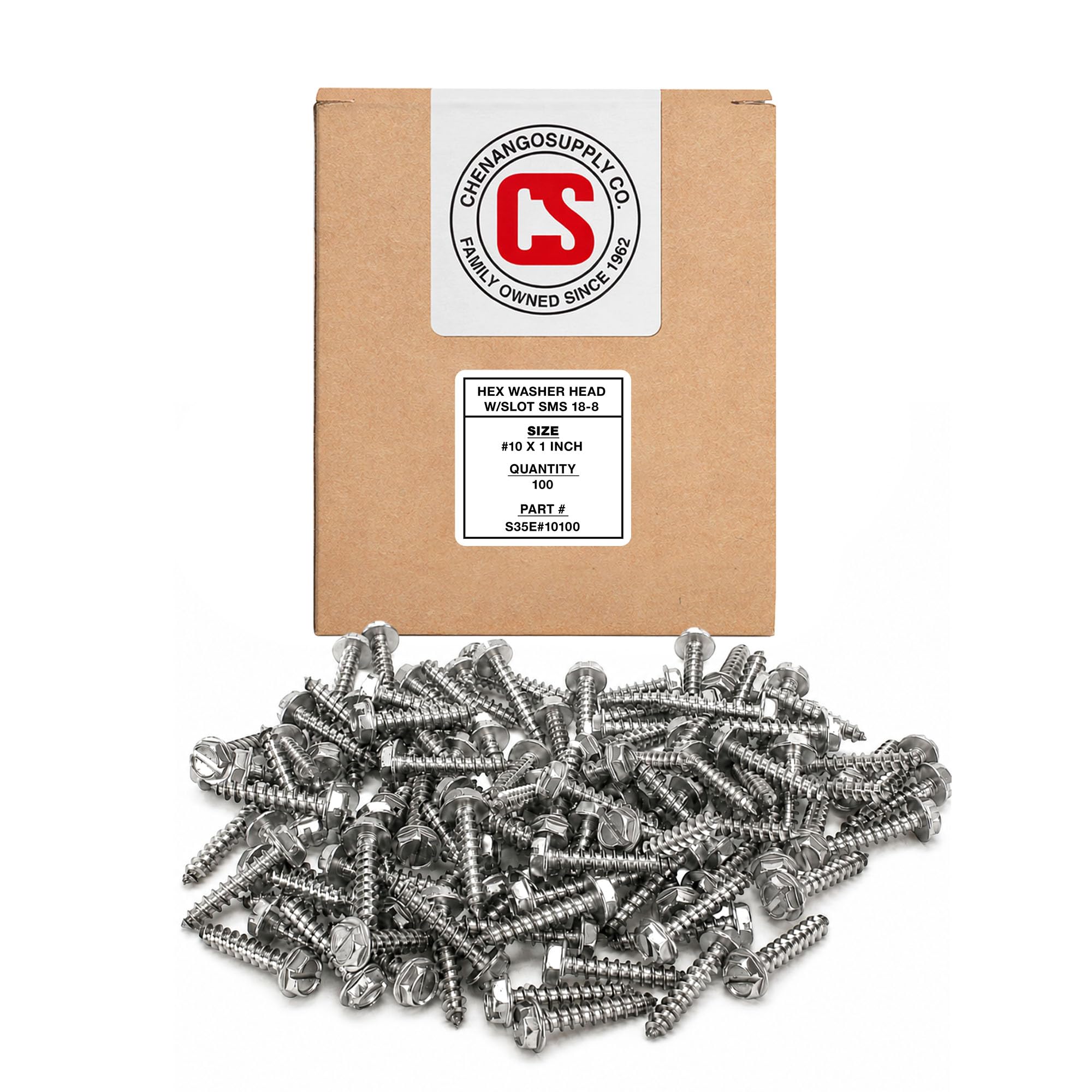 Stainless Steel Sheet Metal Screws - #10 x 3/4" -9
