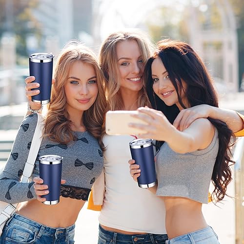 Miniatura 5 de Sieral Paquete de 36 vasos de acero inoxidable a granel con tapa aislamiento al vacío de doble pared taza de café de viaje con recubrimiento en