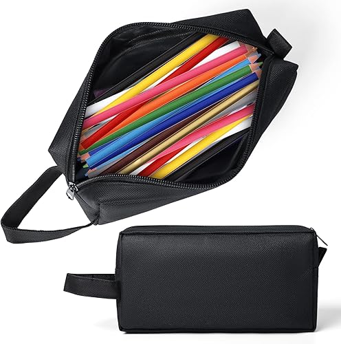 Miniatura 2 de Estuche para lápices, bolsa de gran capacidad, bolsa organizadora de artículos de papelería para oficina, universidad, escuela, bolsa de cosméticos