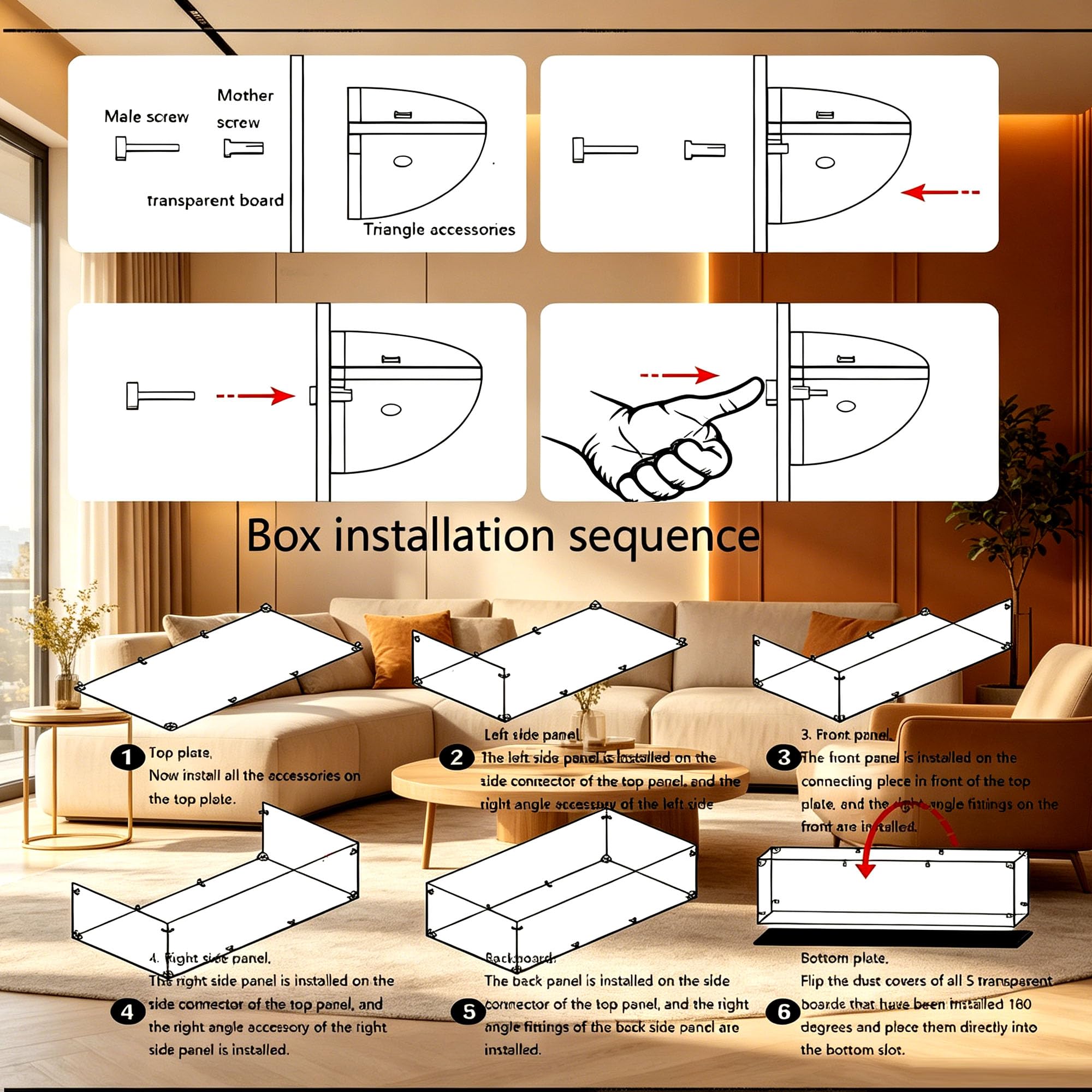 Vetrina compatibile con Le-go 21372 Skeleton Sets (Lightbox 1)