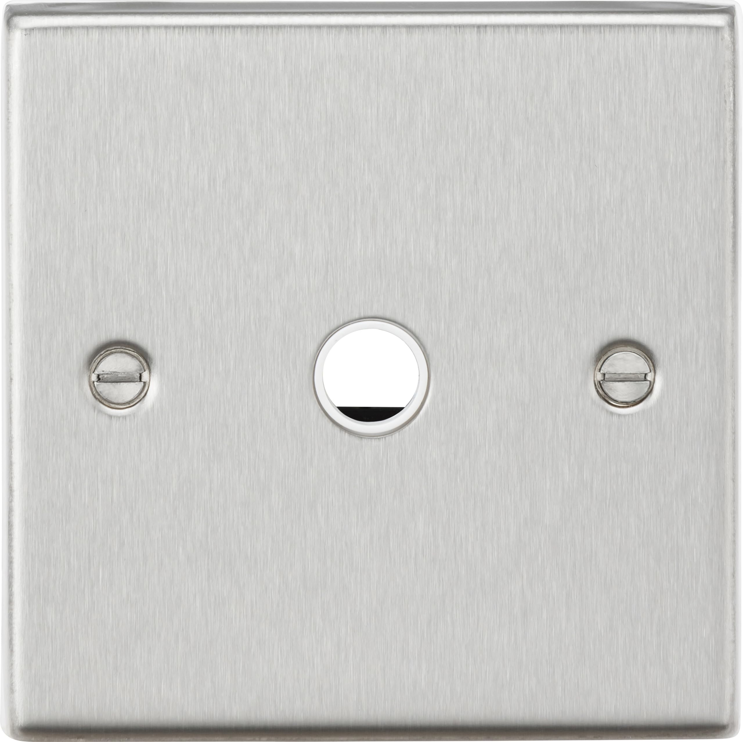 Knightsbridge 20A Flex Outlet Plate - Brushed Chrome