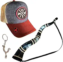 Kit Berrante 5 Chifres Profissional Boné Farm Bulls Chaveiro (vinho)