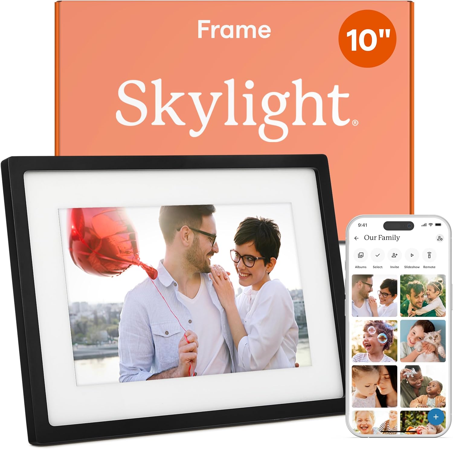 Nixplay Smart Frame and Aura Frame digital photo frames best holiday gadgets WiFi connected family photos remote updates
