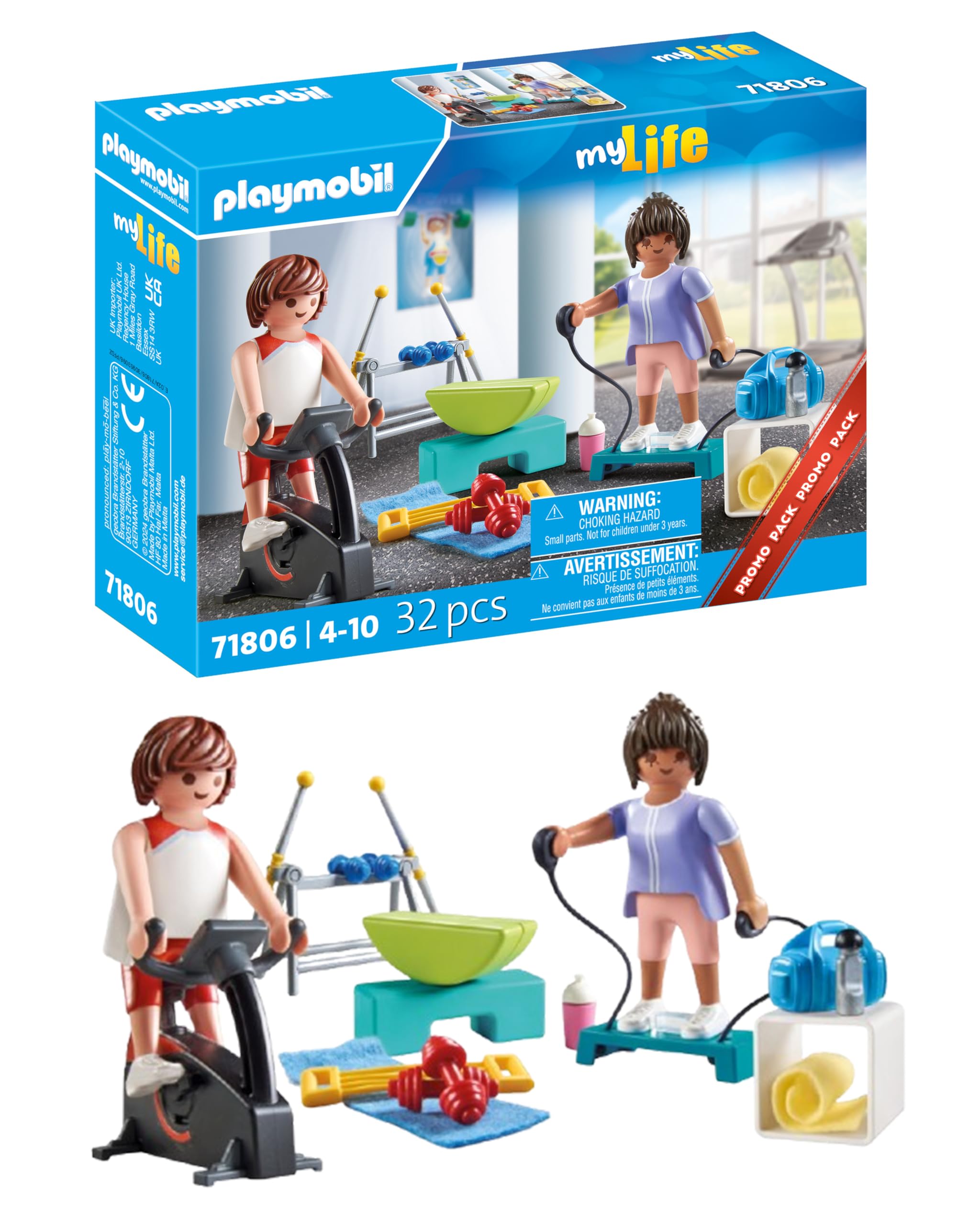 PLAYMOBIL | Sports | Entrenamiento físico | Juguete para niños y niñas a Partir de 4 años | 71806