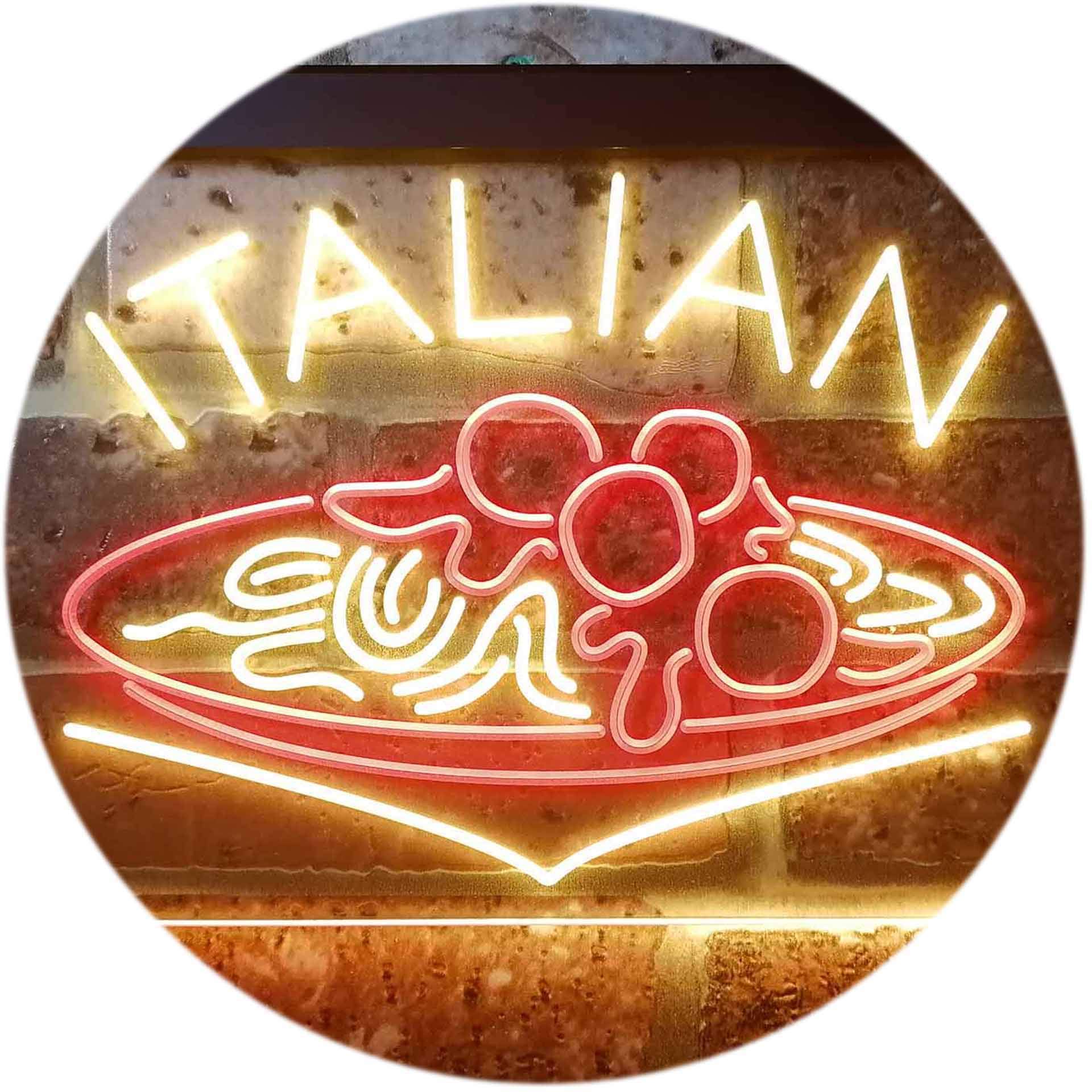 Italian Food ネオンライト 看板 パスタ ワイン USB LED SALE!!XIENGW