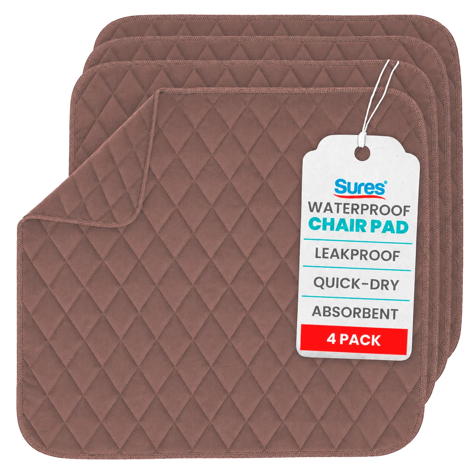 Photo 1 of Sures Waterproof Chair Pads (22" x 21") - 4 Pack