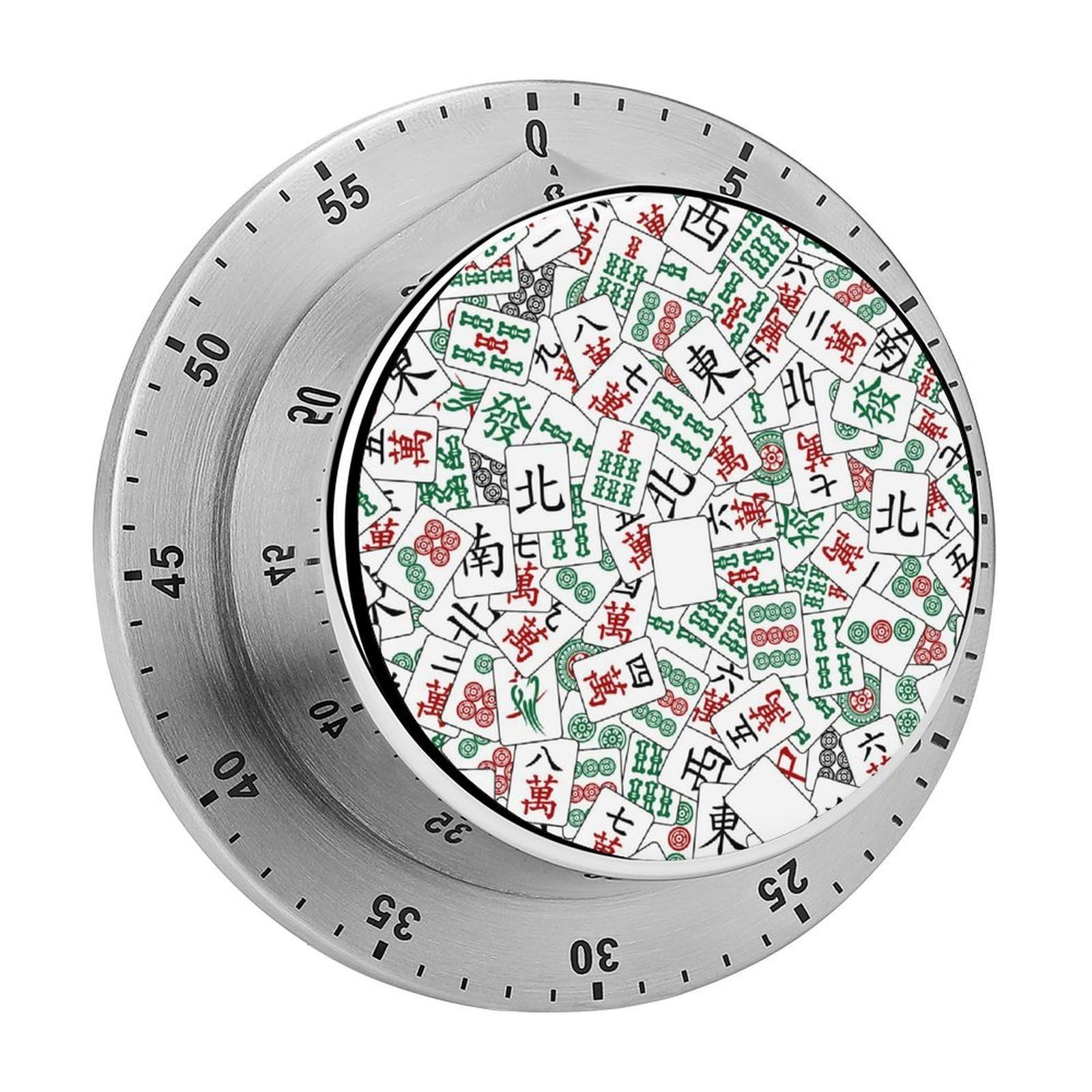 Mahjong Pattern Mechanical Rotary Timer, Used for Daily Timing