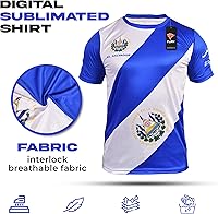 Vista 5 de Fury El Salvador Camiseta de Fútbol - El Salvador Camiseta de fútbol de El Salvador Jersey Hombres/Hombres/Mujeres/Unisex