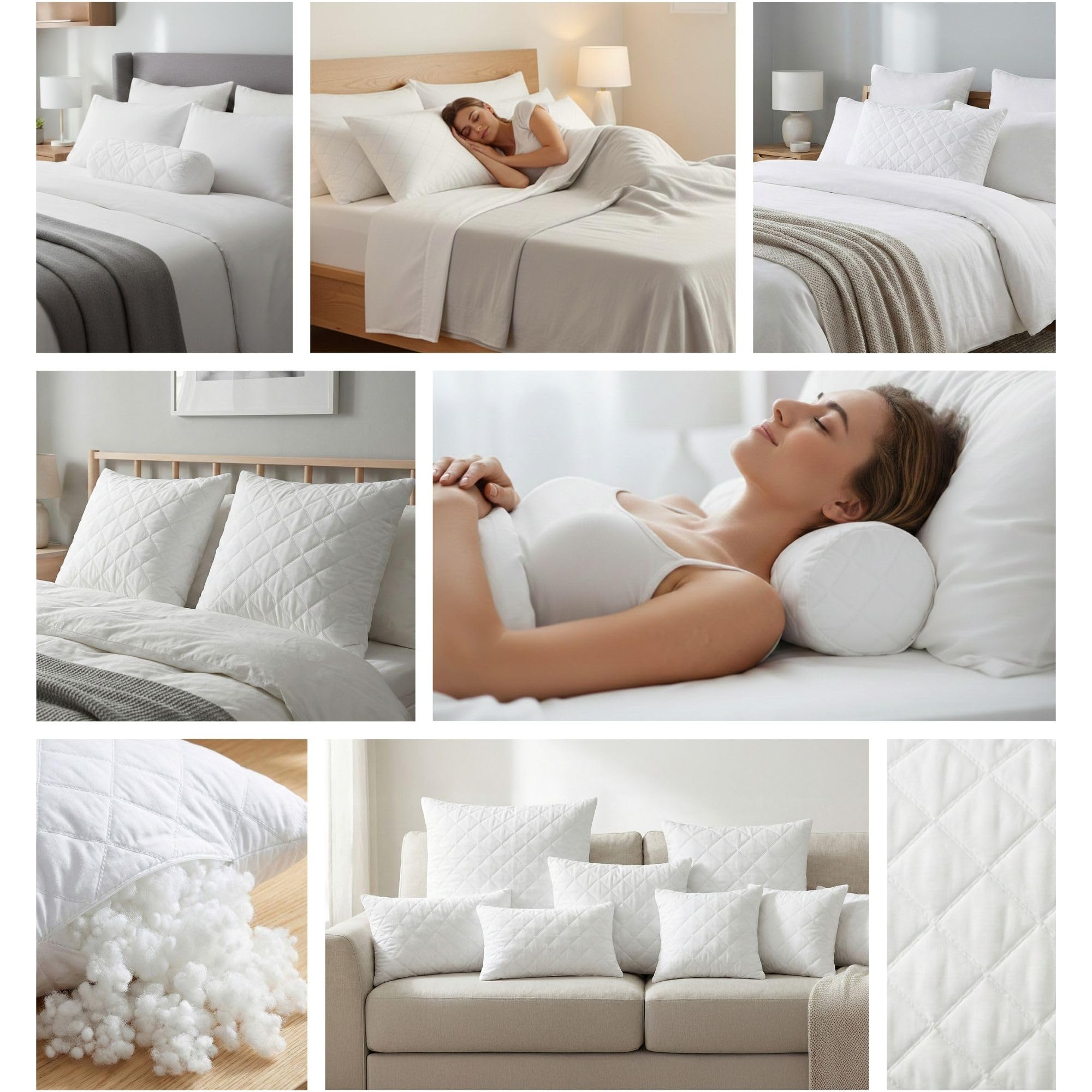 Totsy Baby Relleno de cojín de Embarazo Relleno de Almohada - 40 x 200 cm - Almohada Larga para Dormir de Lado cojín Respaldo Cama Ideal para Descanso Embarazadas Blanco