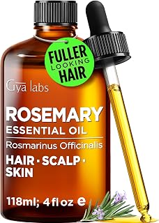 100% Pure Rosemary Essential Oil - 4 Fl Oz - Rosemary Oil for Hair, Skin, Diffuser, Aromatherapy & DIY Candle Making Scent