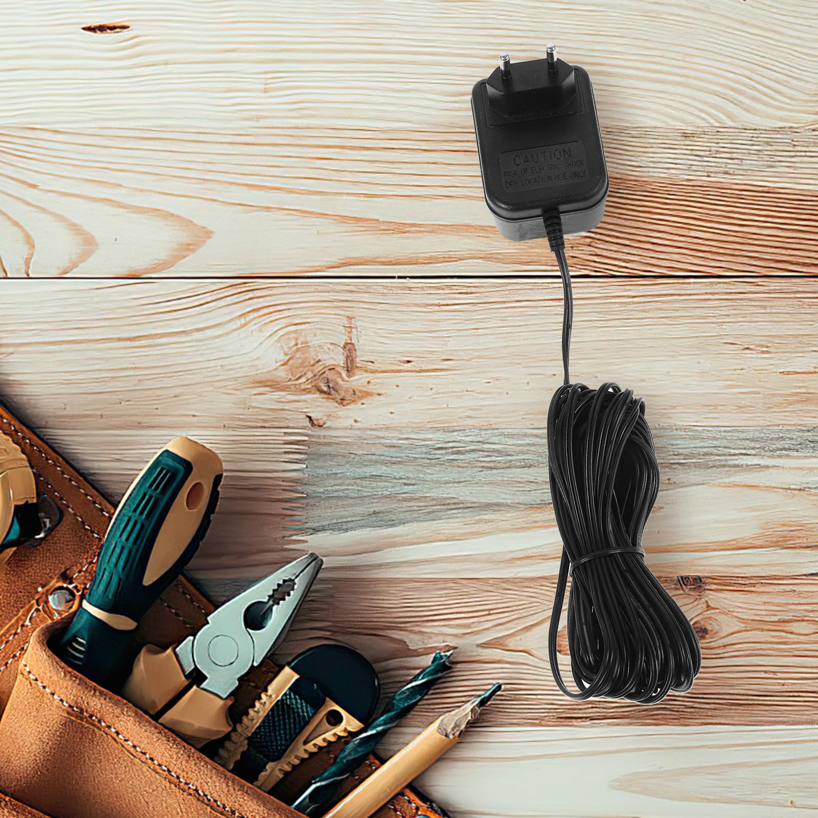 Adaptador de Corriente de Plástico 24v500mah para Timbre Vídeo Cable Largo Compatible Sistemas de Timbre para Uso Hogar